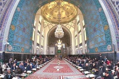آیین ترتیل خوانی قرآن کریم در حسینیه ثارالله کرمان (+عکس)