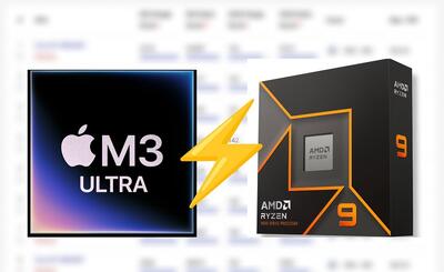 تراشه M3 اولترا اپل پردازنده‌های قدرتمند اینتل و AMD را شکست داد! - گیمفا
