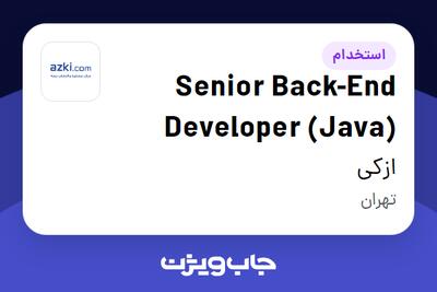 استخدام Senior Back-End Developer (Java) در ازکی