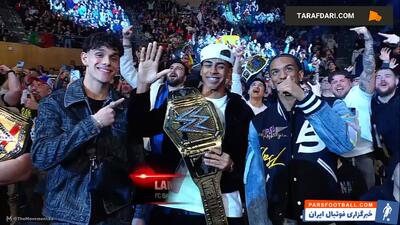 حضور لامین یامال، آلخاندرو بالده و هکتور فورت در شوی WWE اسمکدان در بارسلونا - پارس فوتبال