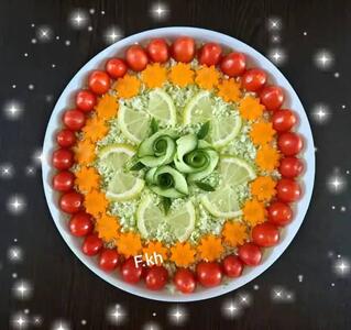 ایده تزیین شیک سالاد فصل با هویج+فیلم