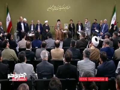 شعرخوانی محمد رسولی در دیدار شاعران با رهبری/ رهبر انقلاب: هر بیتش یک آفرین داشت