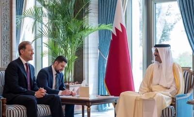 دیدار معاون اول نخست‌وزیر روسیه با امیر قطر در دوحه