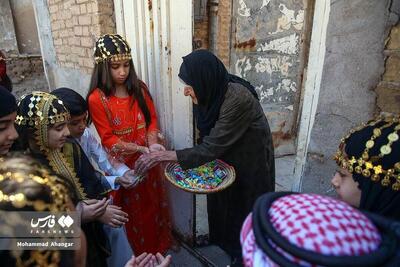 جشن سنتی «گرگیعان» در اهواز (عکس)