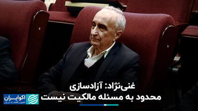 موسی غنی‌نژاد: آزادسازی محدود به مسئله مالکیت نیست+ فیلم