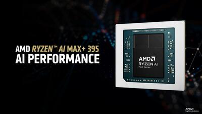 عملکرد هوش مصنوعی پردازنده AI MAX+ 395 AMD سه برابر سریعتر از RTX 5080 است