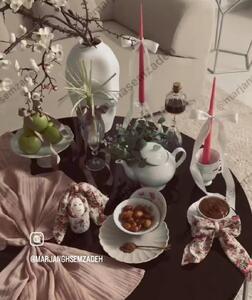چیدمان سفره هفت سین به سبک خانم های خوش سلیقه +فیلم