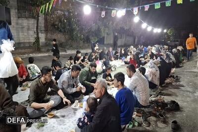 برپایی افطاری ساده در ۶۰ محله گلستان