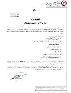 نماد یکتانت در فرابورس درج شد