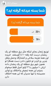نظرسنجی شما بسته عیدانه گرفته اید؟