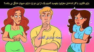 بازی فکری: با کار انداختن مغزتون بفهمید کدوم یک از این دو زن دارای حیوان خانگی می باشد؟