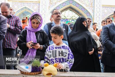 عکس/ تحویل سال در امامزاده یحیی سمنان