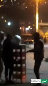 لحظه انفجار بمب دست‌ساز ۳۰ کیلوگرمی در شب چهارشنبه‌سوری در پارس آباد مغان