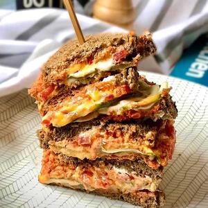 طرز تهیه درست کردن یک ساندویچ بادمجان خوشمزه و عالی کمتر از۱۰دقیقه