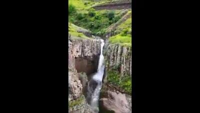 آبشار فوق العاده زیبا و دیدنی چالاچوخور اردبیل