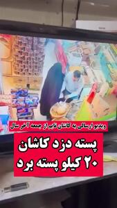 فیلم لحظه سرقت پسته در کاشان !
