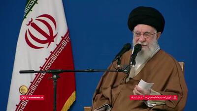 دعای رهبر انقلاب در پایان سخنرانی نوروزی