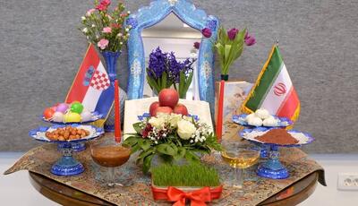 سفره هفت سین ایرانى در پارلمان کرواسی