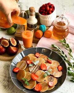 طرز تهیه مینی پنکیک لیمویی خوشمزه و مجلسی