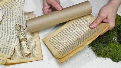 کاردستی با روزنامه باطله / ایده ساخته دکوری شیک برای خانه با روزنامه باطله