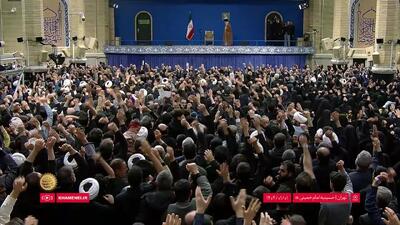ورود رهبر انقلاب به حسینیه امام خمینی(ره) + فیلم