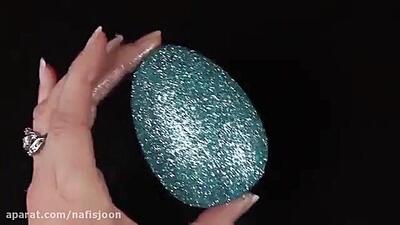 آموزش رنگ کردن تخم مرغ با پودر اکلیل برای سفره هفت سین!
