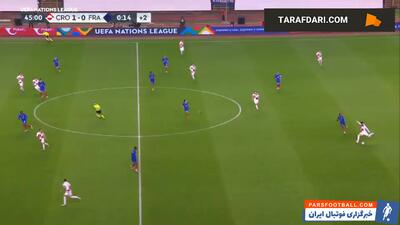 گل ایوان پریشیچ به فرانسه (کرواسی 2-0 فرانسه) - پارس فوتبال