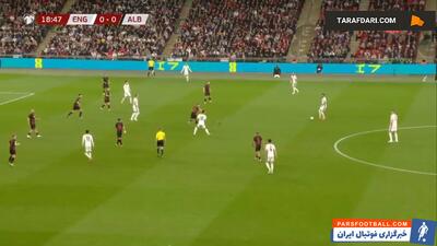 گل مایلز لوئیس اسکلی به آلبانی روی پاس دیدنی جود بلینگام (انگلیس 1-0 آلبانی) - پارس فوتبال