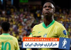 پیروزی دراماتیک برزیل بر کلمبیا با گلزنی زوج رافا - وینی - پارس فوتبال