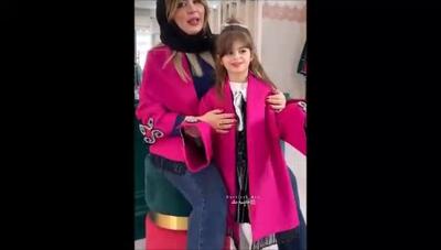 خرید شب عید نیوشا ضیغمی و دخترش لنا در یک مزون لوکس؛ ست لباس صورتی جذاب آنها باعث جلب توجه تمامی نگاه‌ها شد!