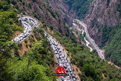جاده چالوس یک‌طرفه است؛ بارش باران در جاده‌های ۲۲ استان