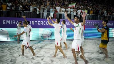 پیروزی تیم فوتبال ساحلی ایران با۱۲ گل