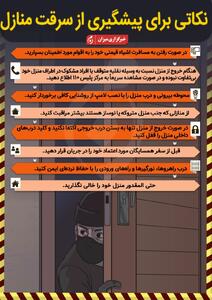 اینفوگرافیک | نکاتی برای پیشگیری از سرقت منازل