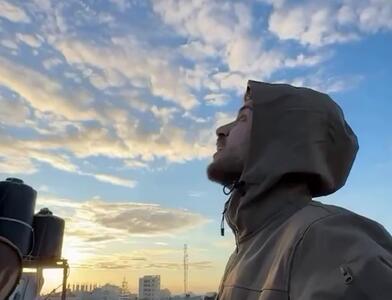 فیلم/بلاگر فلسطینی حمله اسرائیل را پیش بینی و ثبت کرد