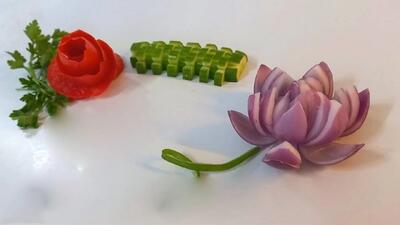 ۳ مدل ساده تزیین سبزی خوردن مجلسی