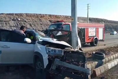 یک فوتی در اثر واژگونی خودرو در اتوبان تبریز - سهند