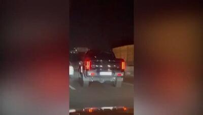 توقیف وانت پیکاپ «کی ام سی تی ۹» به دلیل تخلفات خطرناک + فلیم