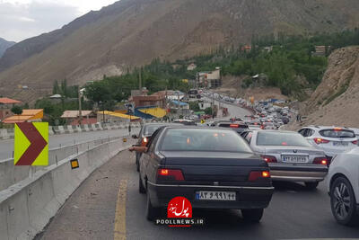 ترافیک در محور هراز سنگین است