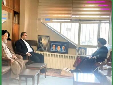 دیدار نوروزی مدیرعامل سازمان منطقه آزاد ارس با آیت‌الله سیدمحمدتقی آل‌هاشم