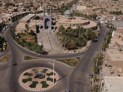 آستان مقدس امامزاده عبدالله بافق نگینی درخشان در دل کویر
