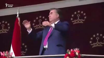 رقص رئیس جمهور تاجیکستان در جشن نوروز