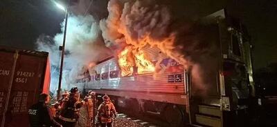 آتش سوزی در ساختمان ۶ طبقه در کرج / ۱۰ نفر نجات یافتند