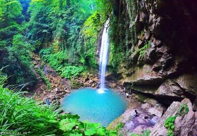 آبشار زیبای دارنو در نوشهر، مازندران