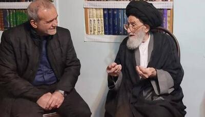 دیدار پزشکیان با پدر شهید آل‌هاشم