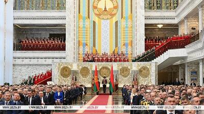 لوکاشنکو به عنوان رئیس جمهور بلاروس سوگند یاد کرد