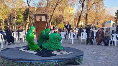 اجرای هنر آیینی - مذهبی تعزیه در دولتخانه صفوی قزوین
