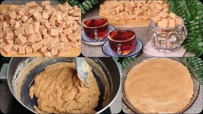 طرز تهیه آبنبات شیری قند و نبات خانگی به روش ساده / یکبار امتحان کنی پای ثابت قندون شما میشه