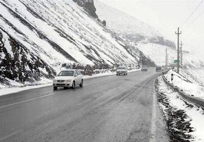 فیلم/ بارش برف در گردنه الماس گیلان