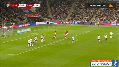 ضربه کاشته تماشایی و گل ریس جیمز به لتونی (انگلیس 1-0 لتونی) - پارس فوتبال