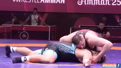 برد فردین هدایتی برابر حریف چینی در وزن 130KG - پارس فوتبال